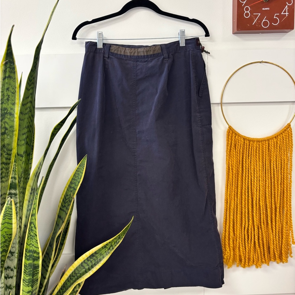 Elegant Charcoal Women's Maxi Skirt